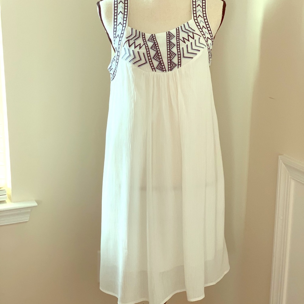 White BaileyBlue sleeveless Dress